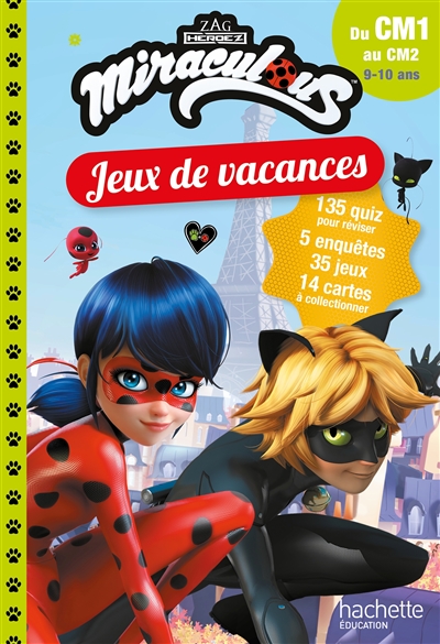 Miraculous : jeux de vacances du CM1 au CM2, 9-10 ans