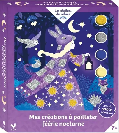 Mes créations à pailleter Féerie nocturne : coffret avec accessoires