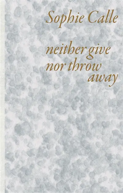 Neither give nor throw away