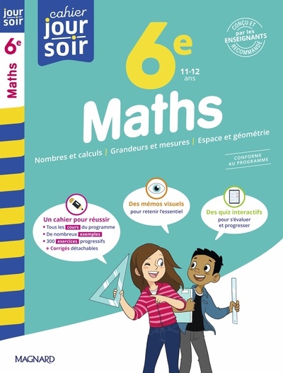 Maths 6e, 11-12 ans : conforme au programme