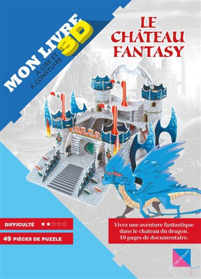 Le château fantasy : mon livre 3D à lire et à construire