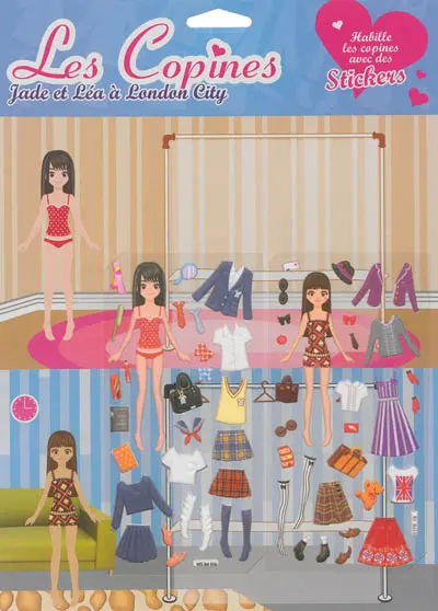 Jade et Léa à London city : stickers