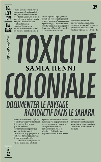 Toxicité coloniale :...