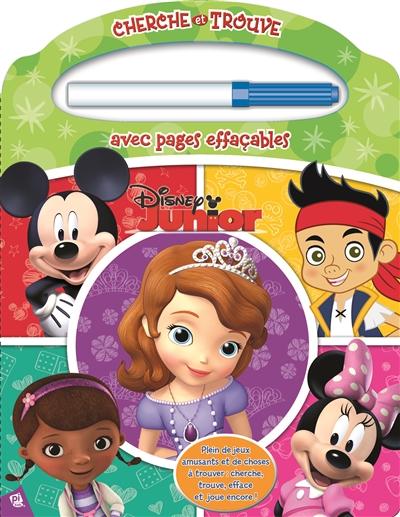 Disney junior : cherche et trouve avec pages effaçables
