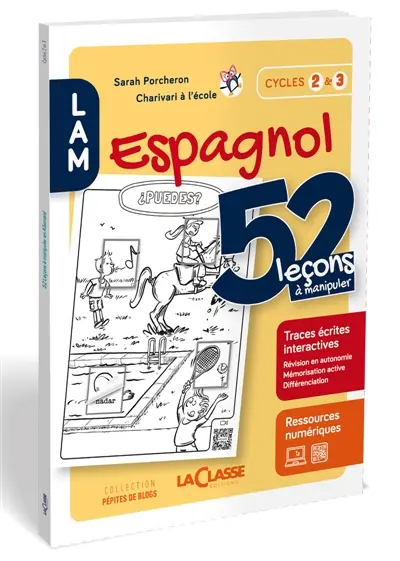 52 LECONS A MANIPULER EN ESPAGNOL (Livre + ressources numériques)
