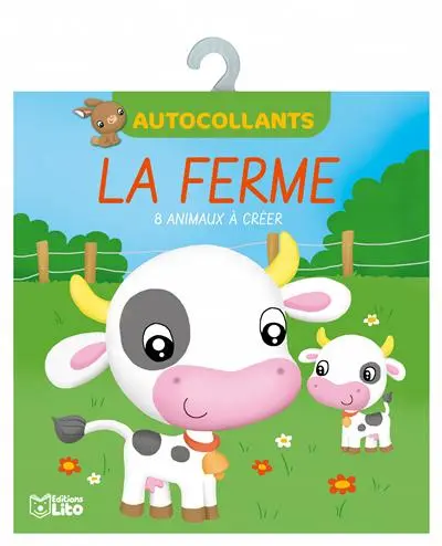 La ferme en autocollants : 8 animaux de la ferme à créer
