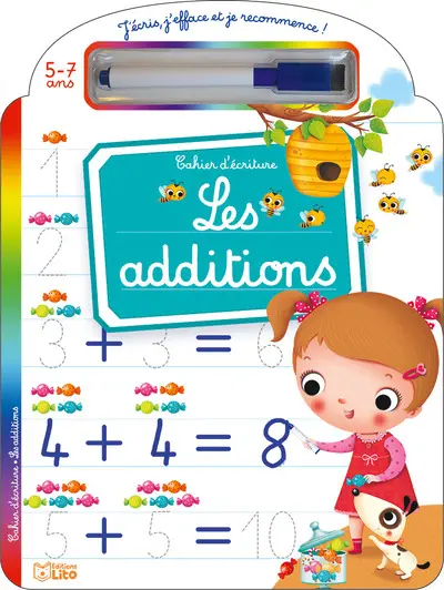 Les additions : cahier d'écriture