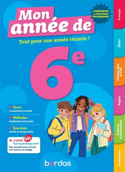 Mon année de 6e : tout pour une année réussie ! Mon année de 6e : tout pour une année réussie !