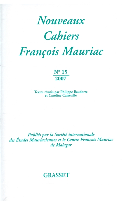Nouveaux cahiers François Mauriac, n° 15