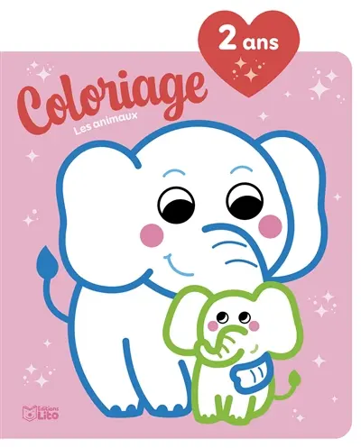 Les animaux : 2 ans : coloriage