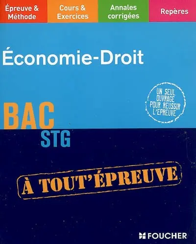 Economie-droit, bac STG