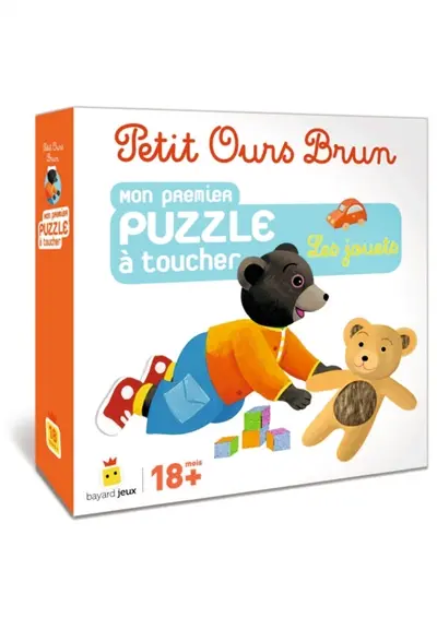 Petit Ours Brun : mon premier puzzle à toucher : les jouets