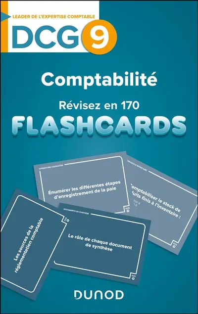 DCG 9, comptabilité : révisez en 170 flashcards