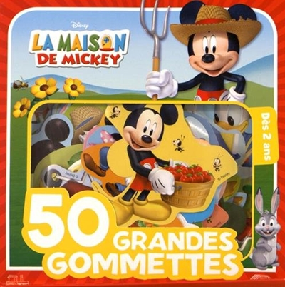 Mickey à la ferme, 50 grandes gommettes Disney
