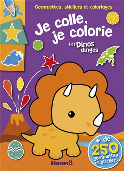 Les dinos dingos : gommettes, stickers et coloriages