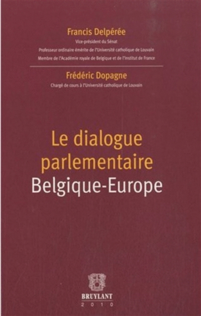 Le dialogue parlementaire Belgique-Europe