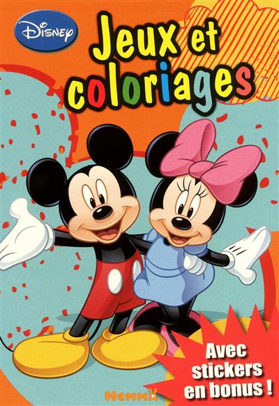 Mickey : jeux et coloriages : avec stickers en bonus !