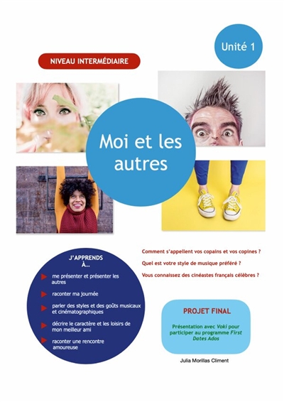 Unité 1 : Moi et les autres - Activités niveau intermédiaire