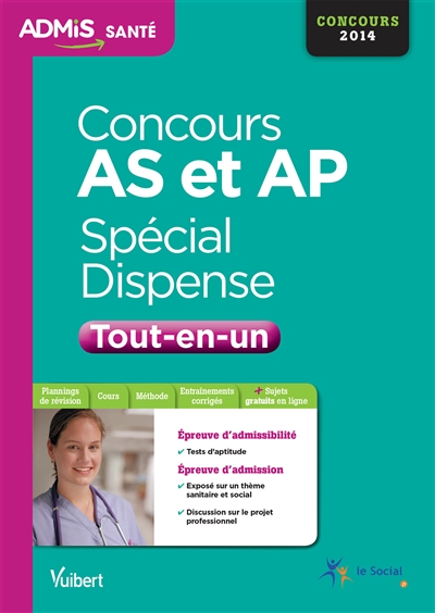 Concours AS et AP, spécial dispense : tout-en-un