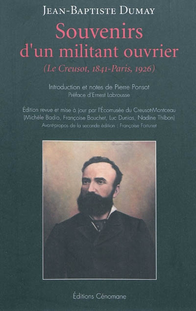 Souvenirs d'un militant ouvrier : Le Creusot, 1841- Paris, 1926