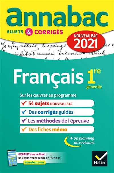 Français 1re générale : nouveau bac 2021