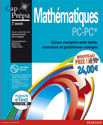 Mathématiques PC-PC* + eText : cours complet avec tests, exercices et problèmes corrigés