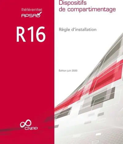 Dispositifs de compartimentage : règle d'installation
