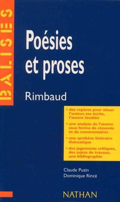 Poésies et proses, Rimbaud