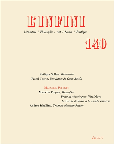 Infini (L'), n° 140