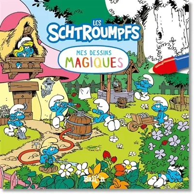 Les Schtroumpfs : je colorie avec de l'eau
