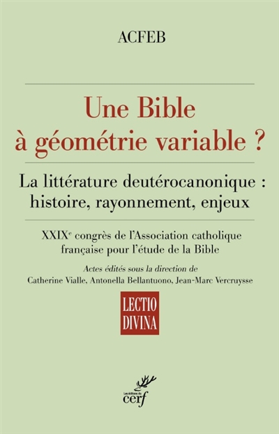 Une Bible à géométrie...