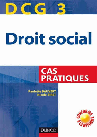 DCG 3, droit social : cas pratiques