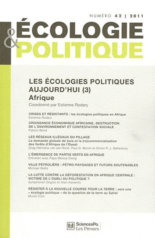 Ecologie et politique, n° 42. Les écologies politiques aujourd'hui. 3, Afrique