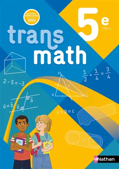 Transmath 5e, cycle 4 : nouveau programme 2026