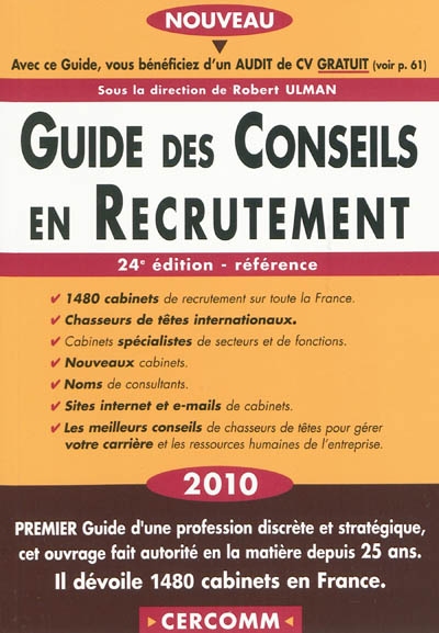 Guide des conseils en recrutement 2010