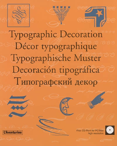 Décor typographique. Typographic decoration. Typographische muster. Decoracion tipografica