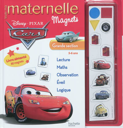 Toute ma maternelle magnets Cars, grande section, 5-6 ans