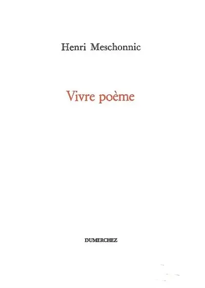 Vivre poème