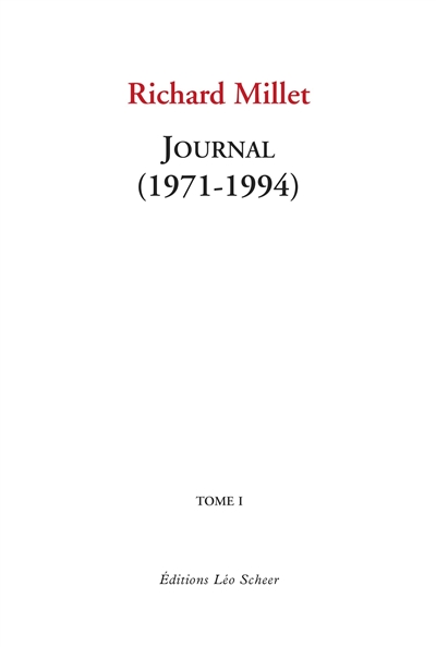 journal. vol. 1. 1971-1994