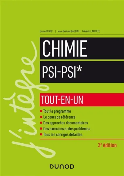 Chimie PSI, PSI* : tout-en-un