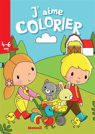 J'aime colorier, 4-6 ans : ferme