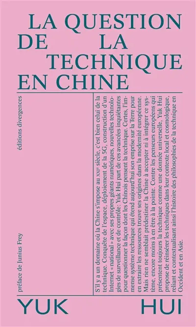 La question de la technique en Chine