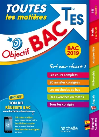 Toutes les matières terminale ES : bac 2019