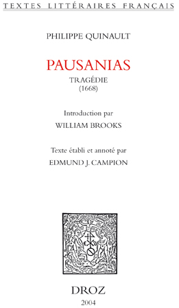 Pausanias : tragédie 1668