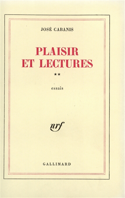 Plaisir et lectures. Vol. 2