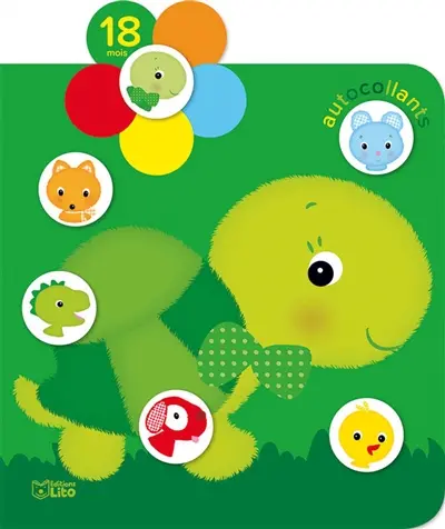 La tortue : 18 mois : autocollants