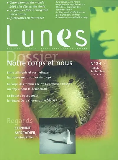 Lunes, n° 24. Notre corps et nous