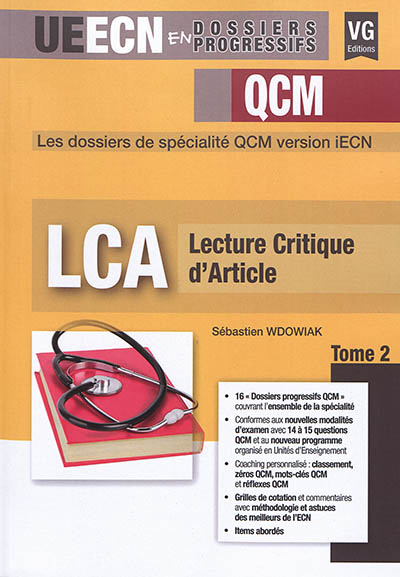 LCA, lecture critique d'article. Vol. 2