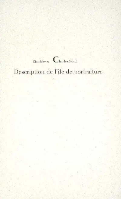 Description de l'île de Portraiture