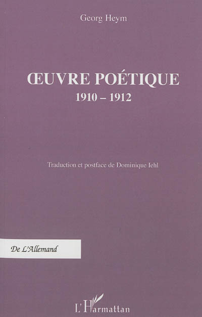 Oeuvre poétique : 1910-1912